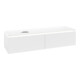V&B Meuble sous lavabo Legato 160x38x50 cm, côté gauche, avec LED, blanc mat-1