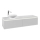 V&B Meuble sous lavabo Legato 160x38x50 cm, côté gauche, avec LED, blanc mat-3