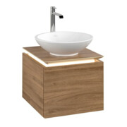 V&B Meuble sous lavabo Legato 45x38x50cm, WT m, m LED, Kan Oa