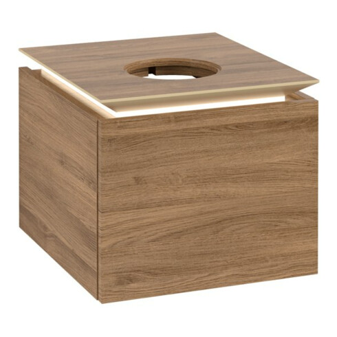 V&B Meuble sous lavabo Legato 45x38x50cm, WT m, m LED, Kan Oa