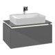 V&B Meuble sous-lavabo Legato 80x38x50 cm, avec LED, couleur glo Gr-1