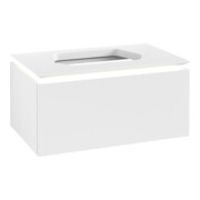 V&B Meuble sous-lavabo Legato 80x38x50cm, avec LED, blanc mat