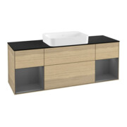 V&B Meuble sous lavabo Luminaire mural Finion 160x60,3x50,1cm, Rg A m Lac, Oa ven