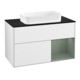 V&B Meuble sous lavabo Plaque de recouvrement bleu m Finion 100x60,3cm, Rg r Oli. m Lac, blanc brillant Lac-1