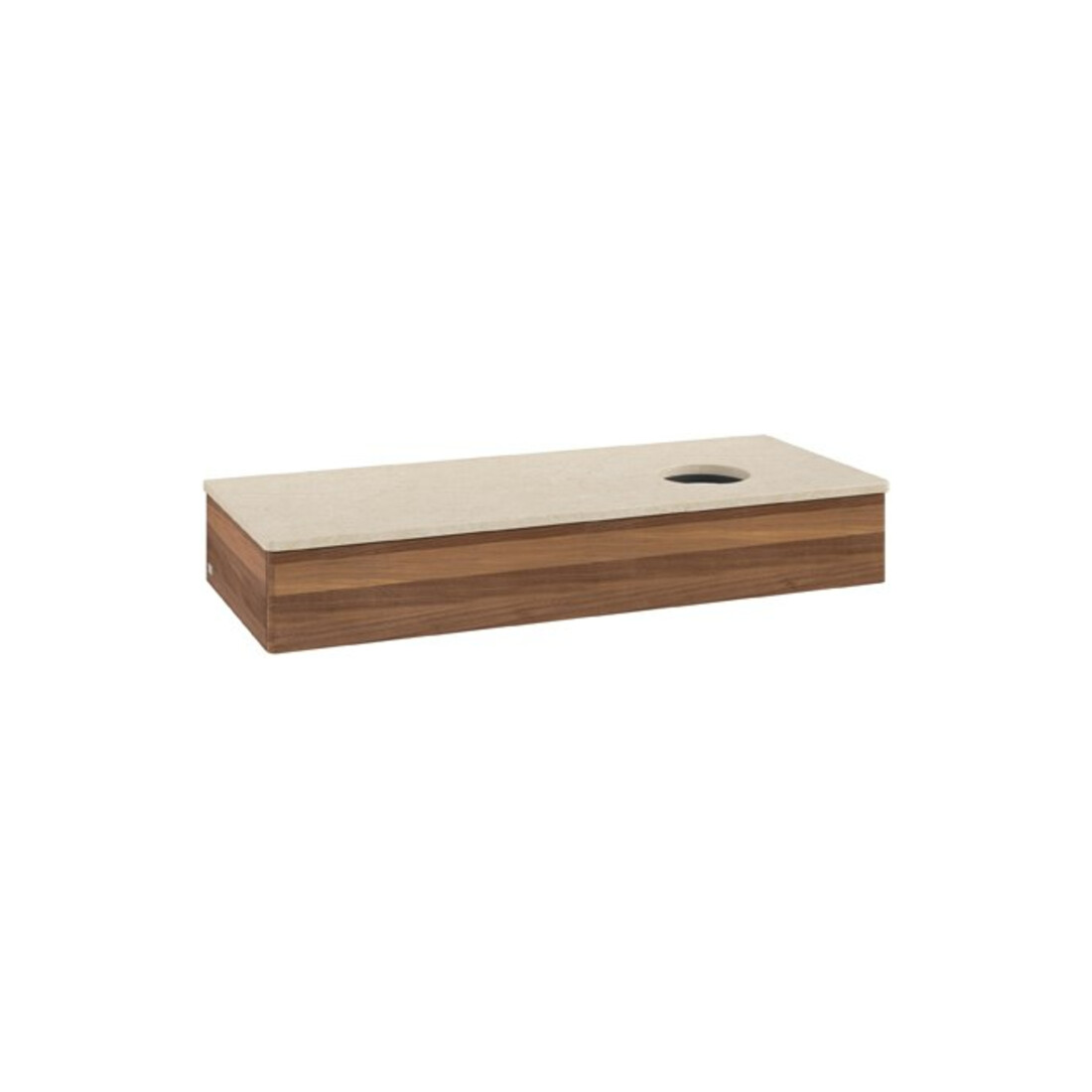 V&B Meuble sous lavabo sans structure Antao 120x19x50 cm, couleur WBP botti, noyer