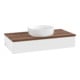 V&B Meuble sous-lavabo sans structure de façade Antao 100x19x50 cm, couleur WBP blanc wal, blanc m Lac-1
