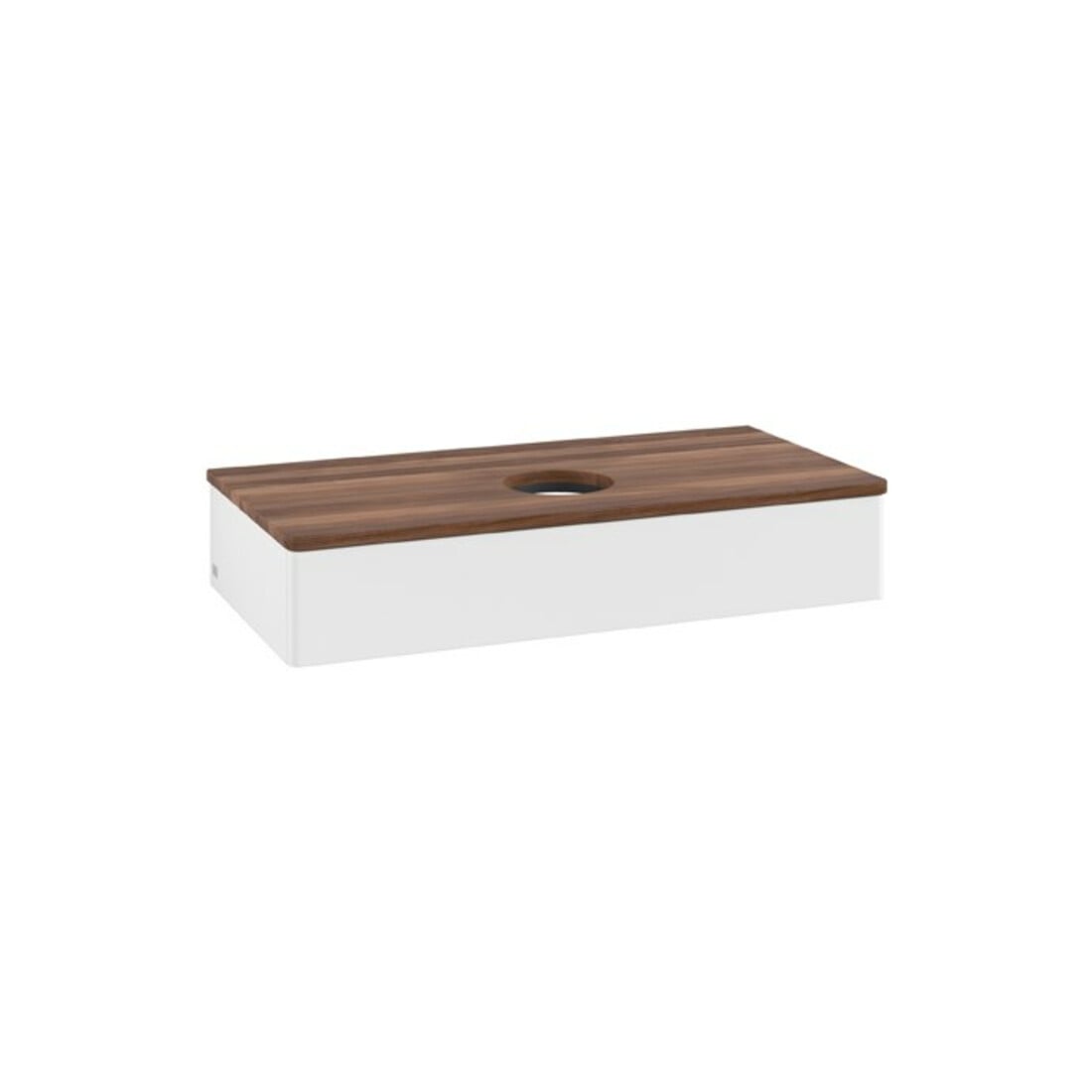V&B Meuble sous-lavabo sans structure de façade Antao 100x19x50 cm, couleur WBP blanc wal, blanc m Lac