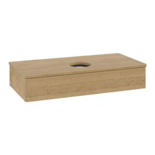 V&B Meuble sous lavabo sans structure de façade Antao 100x19x50cm, couleur WBP chêne miel Oa, chêne miel