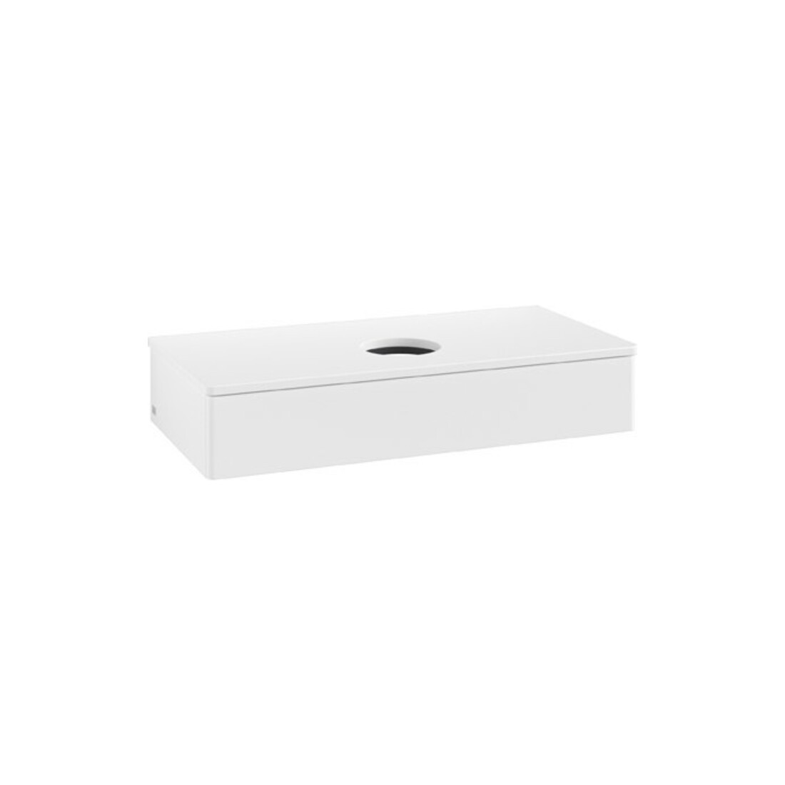 V&B Meuble sous lavabo sans structure de façade Antao 100x19x50cm, couleur WBP Lac, blanc avec Lac