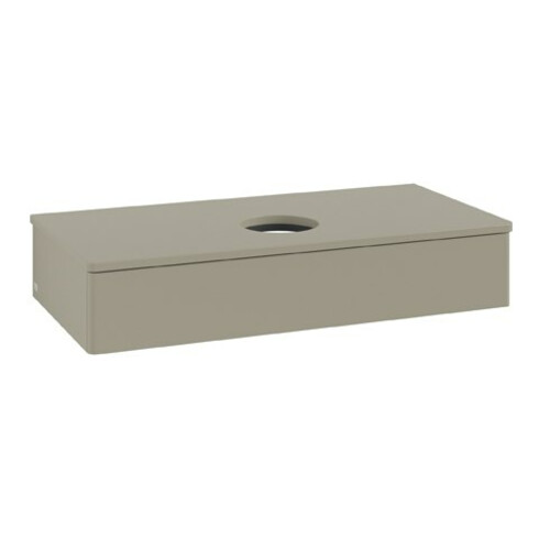 V&B Meuble sous lavabo sans structure de façade Antao 100x19x50cm, couleur WBP Lac, st. Gr m Lac