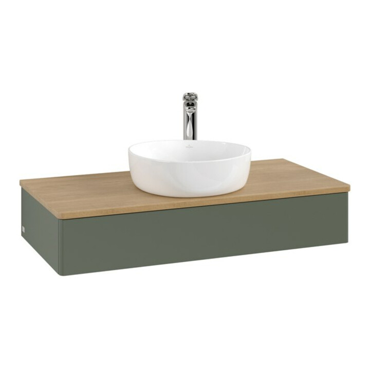 V&B Meuble sous lavabo sans structure de façade Antao 100x19x50cm, HL, WBP hon. Oa, le g. m La