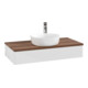 V&B Meuble sous-lavabo sans structure de façade Antao 100x19x50cm, HL, WBP w. wal, blanc brillant Lac-4