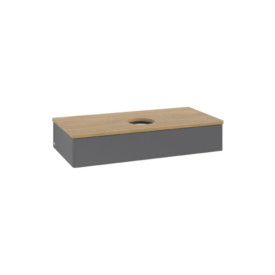 V&B Meuble sous lavabo sans structure de façade Antao 100x19x50cm, WBP hon. Oa, Anthrac. m Lac