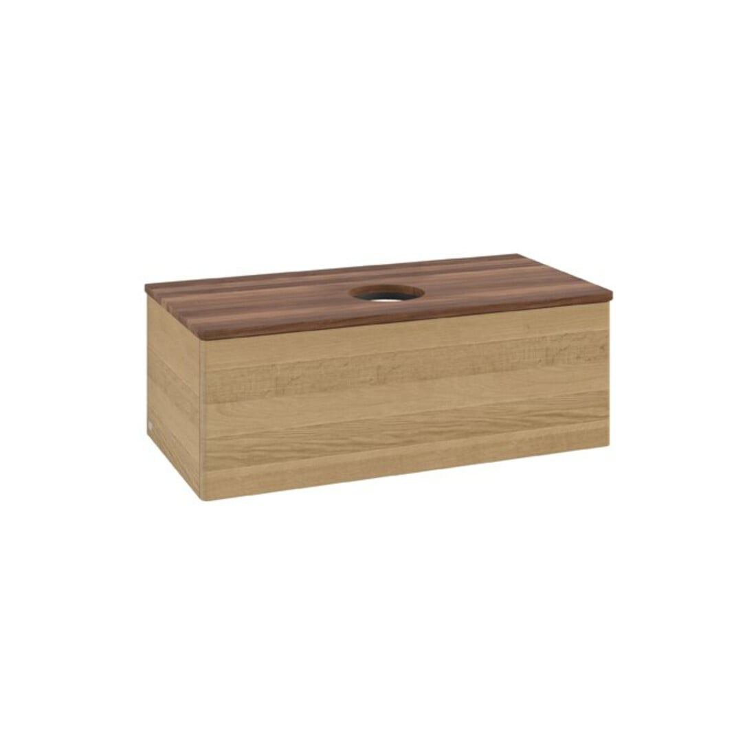 V&B Meuble sous lavabo sans structure de façade Antao 100x36x50cm, couleur WBP chêne miel