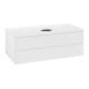 V&B Meuble sous-lavabo sans structure de façade Antao 100x36x50cm, couleur WBP Lac, blanc avec Lac-1