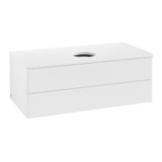 V&B Meuble sous-lavabo sans structure de façade Antao 100x36x50cm, couleur WBP Lac, blanc avec Lac