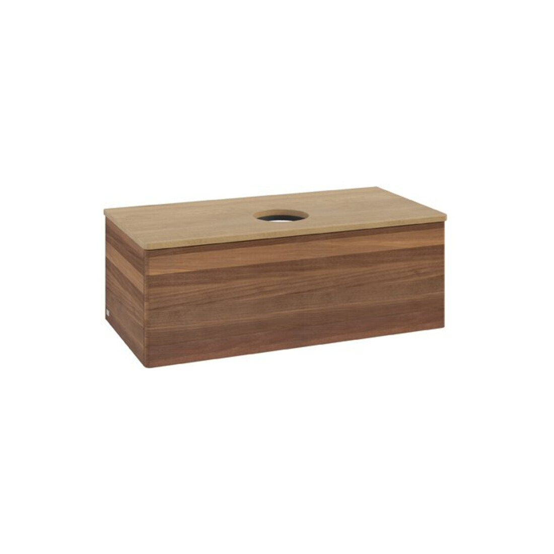 V&B Meuble sous lavabo sans structure de façade Antao 100x36x50cm, couleur WBP miel Oa, w. wal