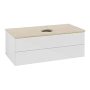 V&B Meuble sous lavabo sans structure de façade Antao 100x36x50cm, HL, WBP botti., blanc brillant Lac-3