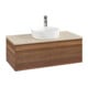 V&B Meuble sous lavabo sans structure de façade Antao 100x36x50cm, HL, WBP botti., blanc noyer-3
