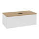 V&B Meuble sous lavabo sans structure de façade Antao 100x36x50cm, HL, WBP hon. Oa, blanc laqué-1