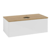 V&B Meuble sous lavabo sans structure de façade Antao 100x36x50cm, HL, WBP hon. Oa, blanc laqué