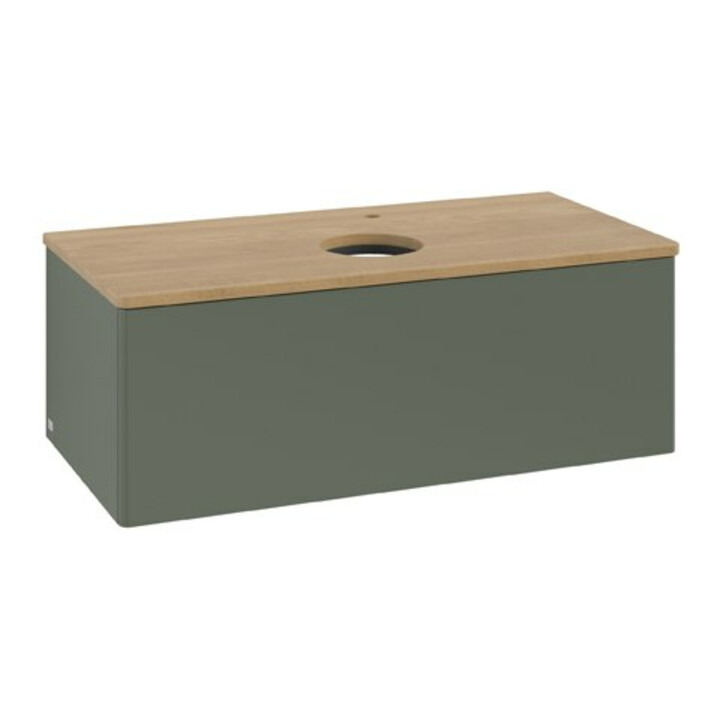 V&B Meuble sous-lavabo sans structure de façade Antao 100x36x50cm, HL, WBP hon. Oa, le g. m La