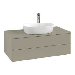 V&B Meuble sous lavabo sans structure de façade Antao 100x36x50cm, HL, WBP Laqué, Anthracite m Laqué