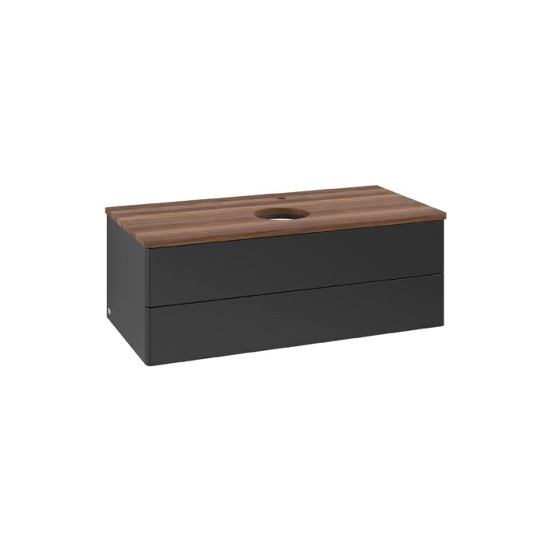 V&B Meuble sous lavabo sans structure de façade Antao 100x36x50cm, HL, WBP w. wal, bla m Lac