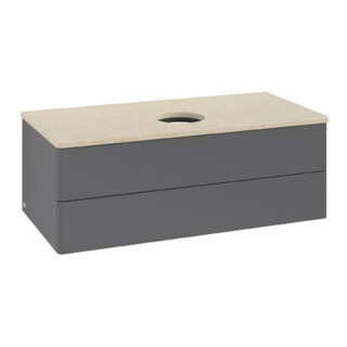 V&B Meuble sous lavabo sans structure de façade Antao 100x36x50cm, WBP, Anthracite mat Lac