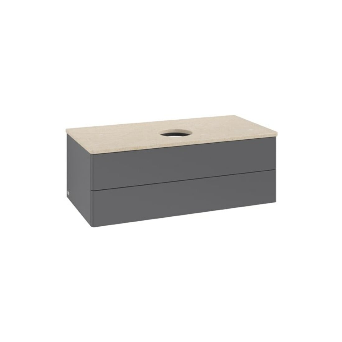 V&B Meuble sous lavabo sans structure de façade Antao 100x36x50cm, WBP, Anthracite mat Lac