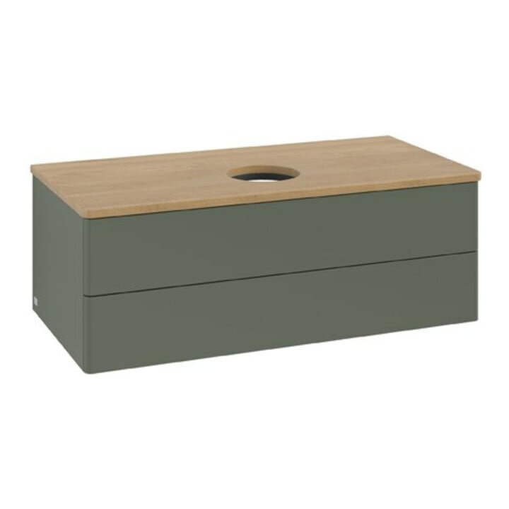 V&B Meuble sous lavabo sans structure de façade Antao 100x36x50cm, WBP hon. Oa, lea gre. m Lac