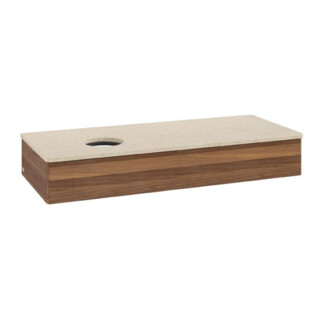 V&B Meuble sous lavabo sans structure de façade Antao 120x19x50 cm, couleur WBP botti, noyer