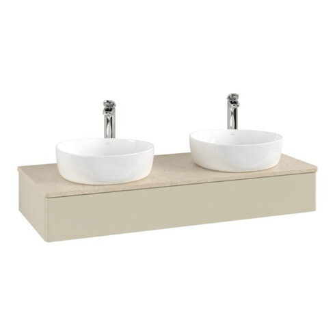 V&B Meuble sous lavabo sans structure de façade Antao 120x19x50 cm, HL, WBP botti., si Gr m Lac