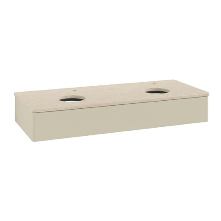 V&B Meuble sous lavabo sans structure de façade Antao 120x19x50 cm, HL, WBP botti., si Gr m Lac