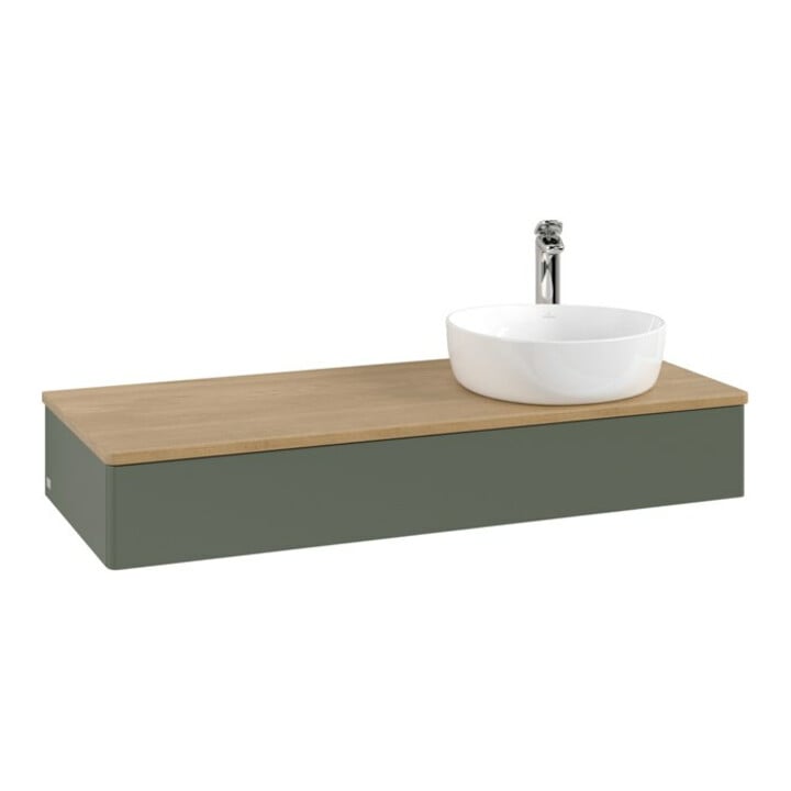 V&B Meuble sous lavabo sans structure de façade Antao 120x19x50 cm, HL, WBP hon. Oa, le g. m La