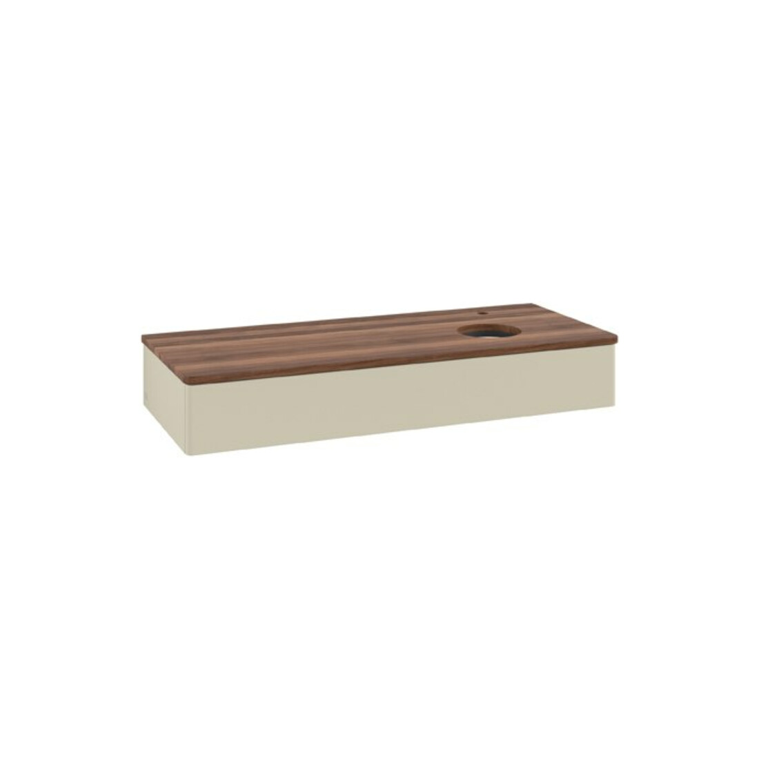 V&B Meuble sous lavabo sans structure de façade Antao 120x19x50 cm, HL, WBP w. wal, si Gr m Lac