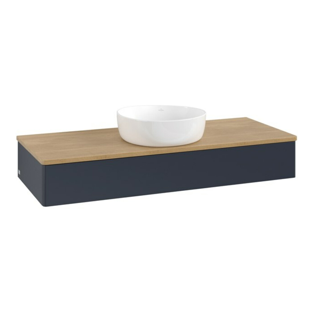 V&B Meuble sous lavabo sans structure de façade Antao 120x19x50 cm, WBP chêne hon. Oa, md bl. m Lac