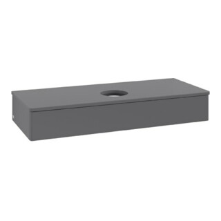 V&B Meuble sous-lavabo sans structure de façade Antao 120x19x50 cm, WBP Laqué, Anthracite m Laqué