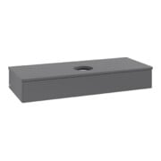 V&B Meuble sous-lavabo sans structure de façade Antao 120x19x50 cm, WBP Laqué, Anthracite m Laqué