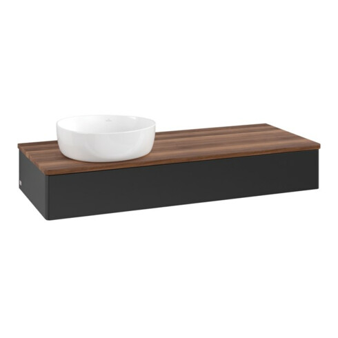 V&B Meuble sous lavabo sans structure de façade Antao 120x19x50cm, couleur WBP blanc wal, bleu m Lac