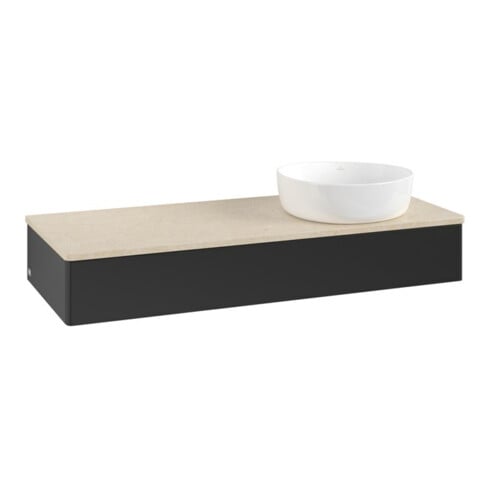 V&B Meuble sous-lavabo sans structure de façade Antao 120x19x50cm, couleur WBP botti., bleu m Lac