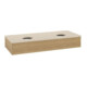V&B Meuble sous lavabo sans structure de façade Antao 120x19x50cm, couleur WBP botti., chêne miel-3