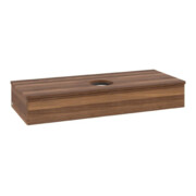 V&B Meuble sous lavabo sans structure de façade Antao 120x19x50cm, couleur WBP noyer-3