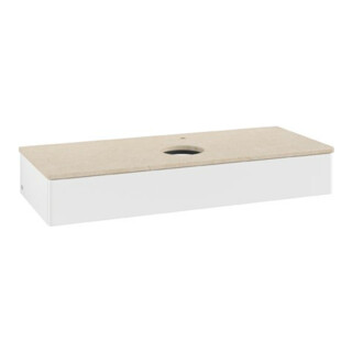 V&B Meuble sous lavabo sans structure de façade Antao 120x19x50cm, HL, WBP botti., blanc m Lac