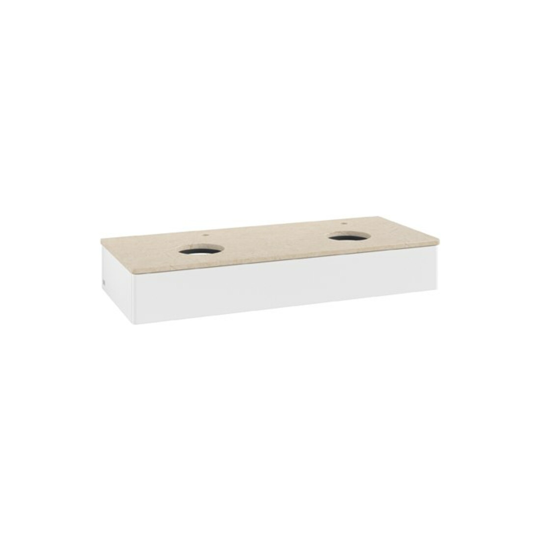 V&B Meuble sous lavabo sans structure de façade Antao 120x19x50cm, HL, WBP botti., blanc mat Lac