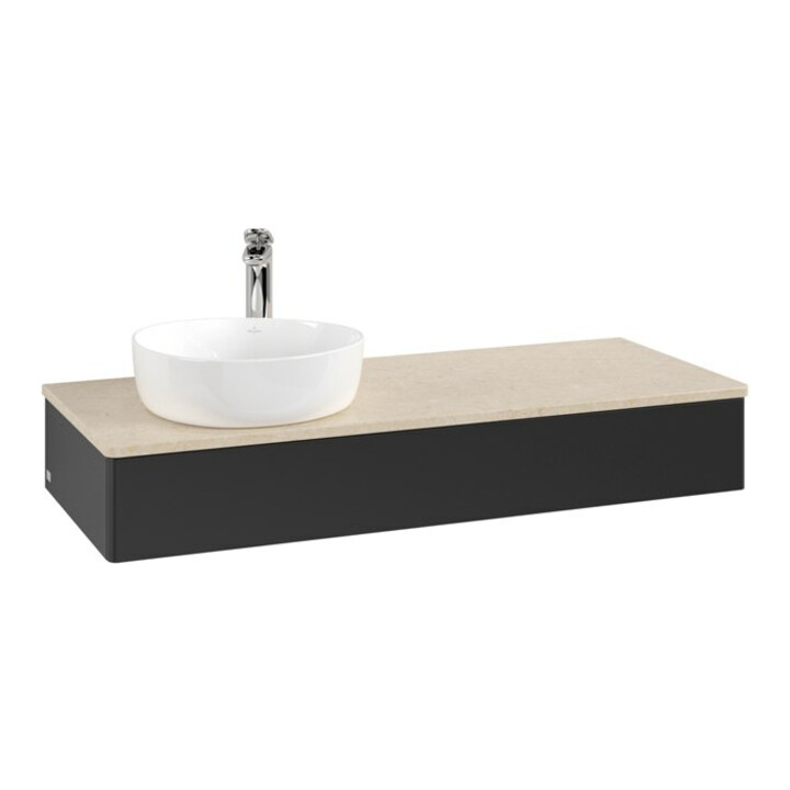 V&B Meuble sous lavabo sans structure de façade Antao 120x19x50cm, HL, WBP botti., bleu m Lac