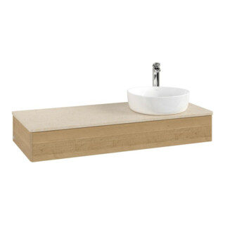 V&B Meuble sous lavabo sans structure de façade Antao 120x19x50cm, HL, WBP botti., hon. Oa