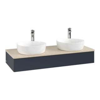 V&B Meuble sous lavabo sans structure de façade Antao 120x19x50cm, HL, WBP botti., md b m Lac
