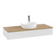 V&B Meuble sous lavabo sans structure de façade Antao 120x19x50cm, HL, WBP hon. Oa, blanc brillant Lac-1
