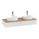 V&B Meuble sous lavabo sans structure de façade Antao 120x19x50cm, HL, WBP hon. Oa, blanc laqué-1